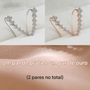 👂Brincos de Pino com Diamante Estrela de Sete Pontas