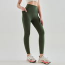 Leggings de treino com controle de barriga de cintura alta e bolsos laterais