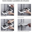 Suporte para chuveiro de banheiro