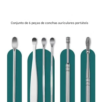 Conjunto de Ferramentas para Limpeza de Ouvido