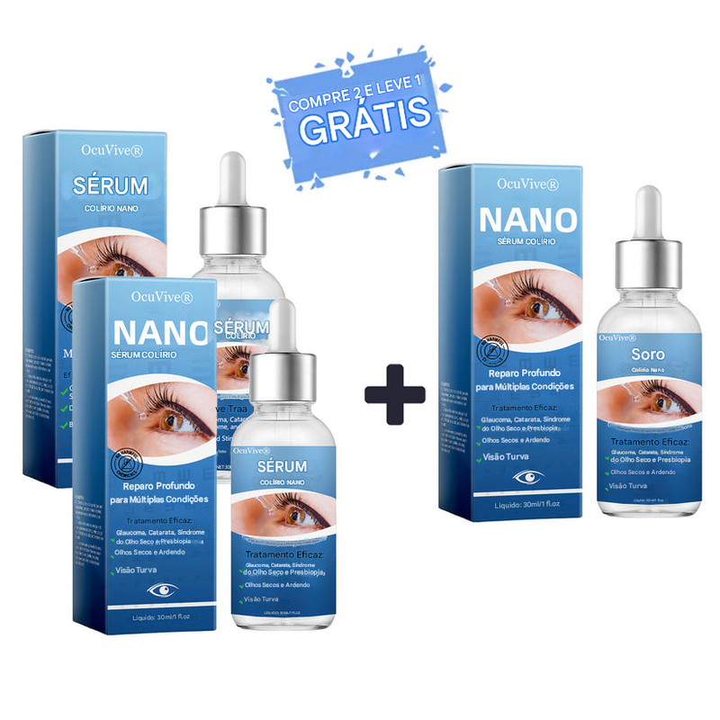 OcuVive® Nano Eye Drops Serum 👩‍⚕️ — Recomendado por oftalmologistas (Adequado para presbiopia, síndrome do olho seco, glaucoma, catarata e retinopatia diabética🍀