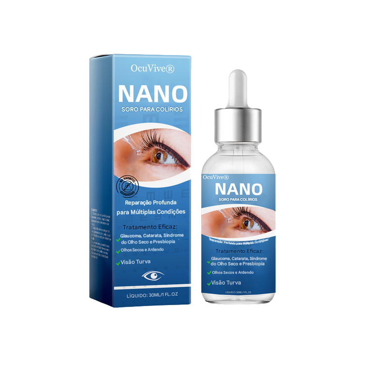 OcuVive® Nano Eye Drops Serum 👩‍⚕️ — Recomendado por oftalmologistas (Adequado para presbiopia, síndrome do olho seco, glaucoma, catarata e retinopatia diabética🍀