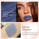 Batons Líquido Metálico com Glitter Diamante