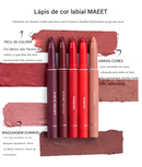 💋Lápis de batom fosco rotativos e apontáveis (COMPRE 1 LEVE 2)