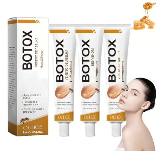 Creme Removedor de Rugas com Veneno de Abelha e Efeito Botox
