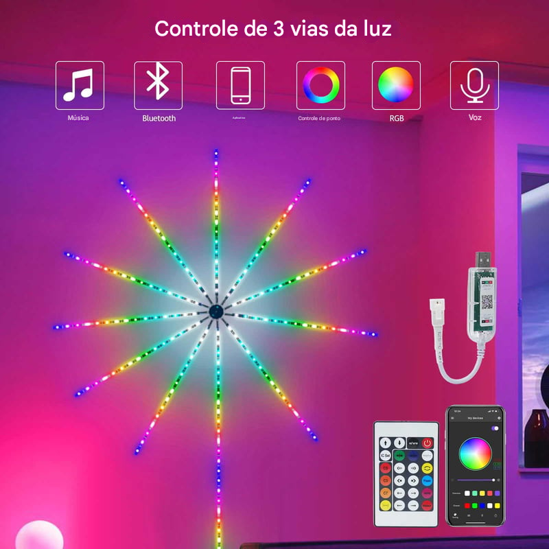 Luz de LED Inteligente WiFi Bluetooth (Compre 1 Leve 2)