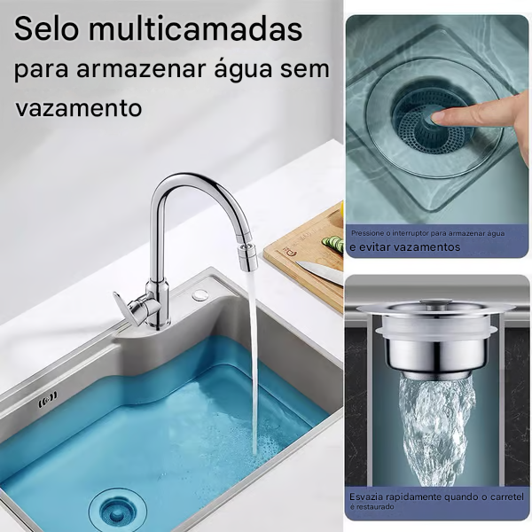 Filtro de drenagem de núcleo de pia (COMPRE 1 LEVE 2)