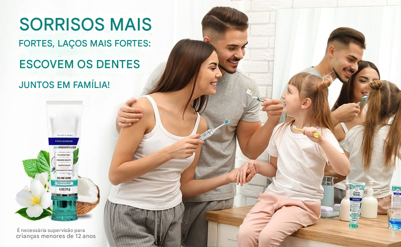 Pasta de Dente Clareadora sem Flúor com Hidroxiapatita (Compre 1 Leve 2)