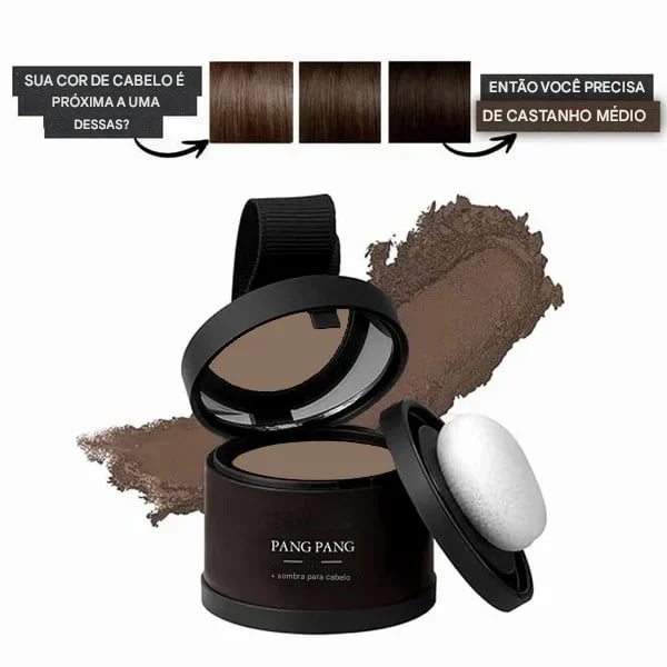 Pó para linha do cabelo - retoque de raiz e cobertura de queda de cabelo