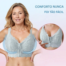 Sutiã Feminino Confortável com Fecho Frontal, Renda e Suporte para Postura