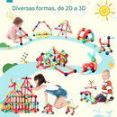 🔥Conjunto de bolas e hastes magnéticas - blocos de construção magnéticos educacionais - ( PROMOÇÃO DIAS DAS CRIANÇAS)