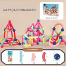 🔥Conjunto de bolas e hastes magnéticas - blocos de construção magnéticos educacionais - ( PROMOÇÃO DIAS DAS CRIANÇAS)