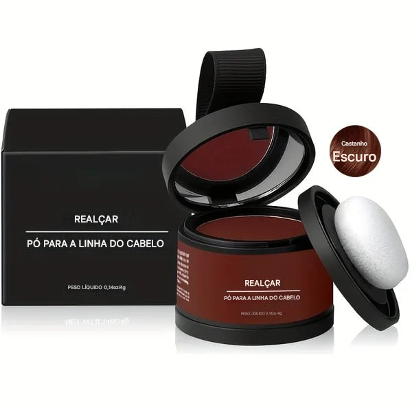 Pó para linha do cabelo - retoque de raiz e cobertura de queda de cabelo