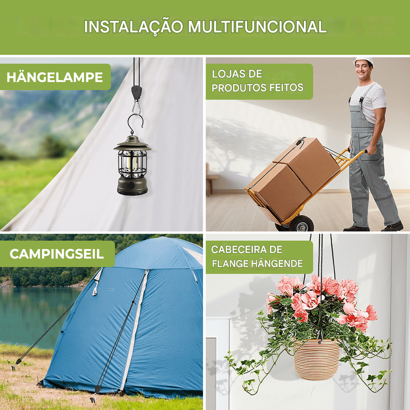 🔥Último dia com 40% de desconto🌄Corda à prova de vento para atividades ao ar livre