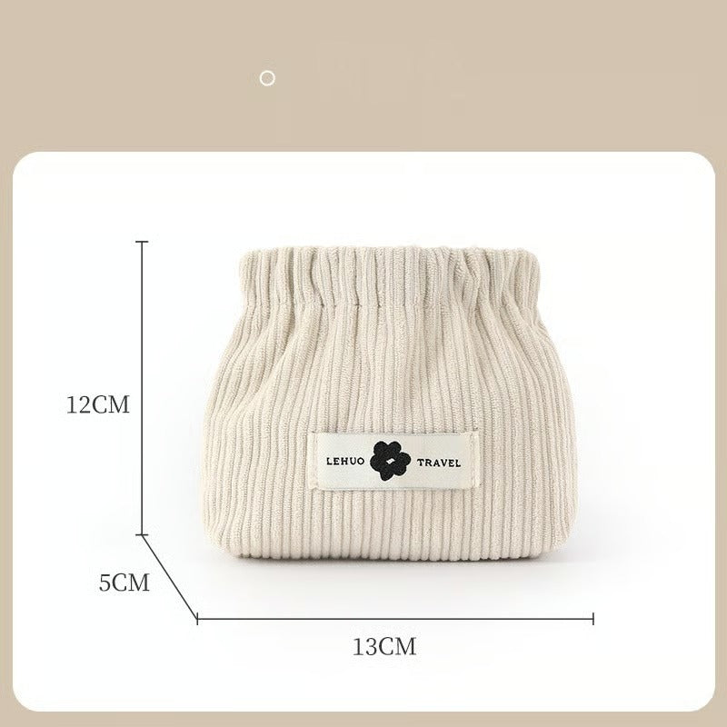 Organizador de Elásticos de Cabelo em Veludo Cotelê