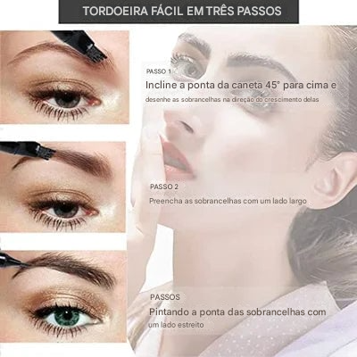 🔥Novo lápis de sobrancelhas à prova d'água com ponta microbifurcada (COMPRE 1 LEVE 2)