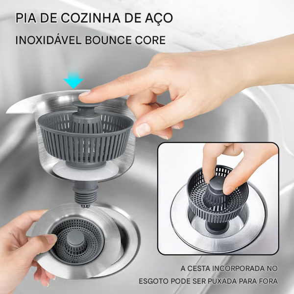 Filtro de drenagem de núcleo de pia (COMPRE 1 LEVE 2)