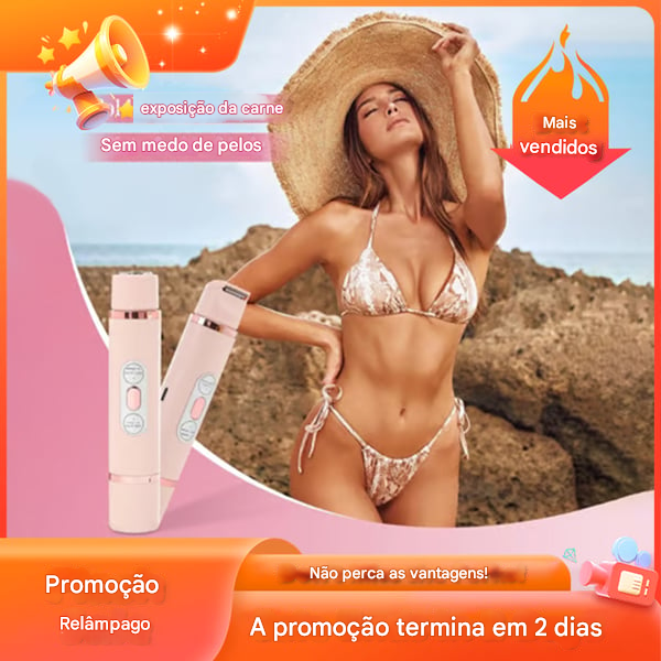 🏆Oferta Relâmpago⚡ Mais de 50 mil vendidos! Quase acabando — 💥🔥 Aparador Elétrico Feminino 2 em 1 Confort, Ótima Opção de Presente