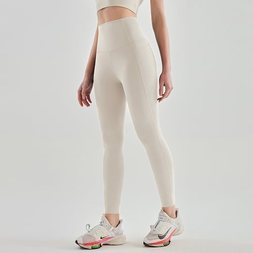Leggings de treino com controle de barriga de cintura alta e bolsos laterais