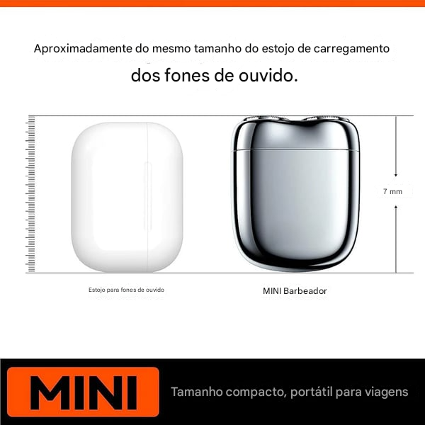 🎁 Novo barbeador de bolso USB Mini barbeador de bolso para homens 2025