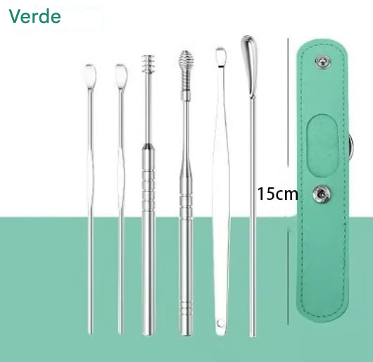 Conjunto de Ferramentas para Limpeza de Ouvido