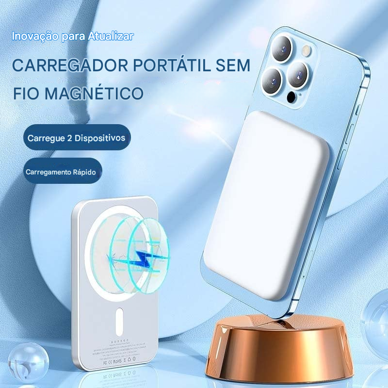 🔥Carregador magnético sem fio portátil