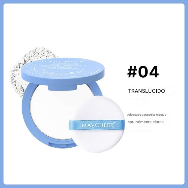 Pó Compacto de Beleza para Fixação da Maquiagem