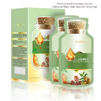 Tintura de cabelo vegetal natural