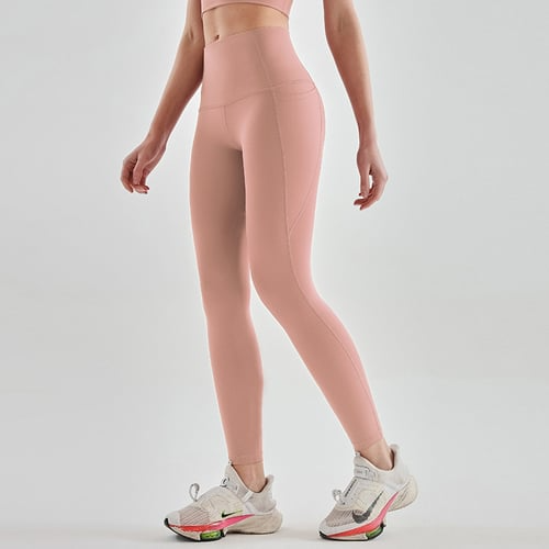 Leggings de treino com controle de barriga de cintura alta e bolsos laterais