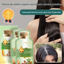 Tintura de cabelo vegetal natural