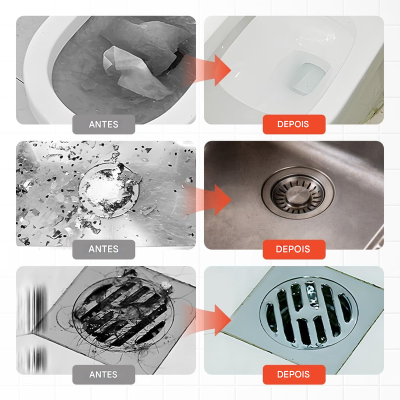 🏆ÚLTIMO DIA DE PROMOÇÃO 🔥Desentupidor de Alta Pressão para Vaso Sanitário