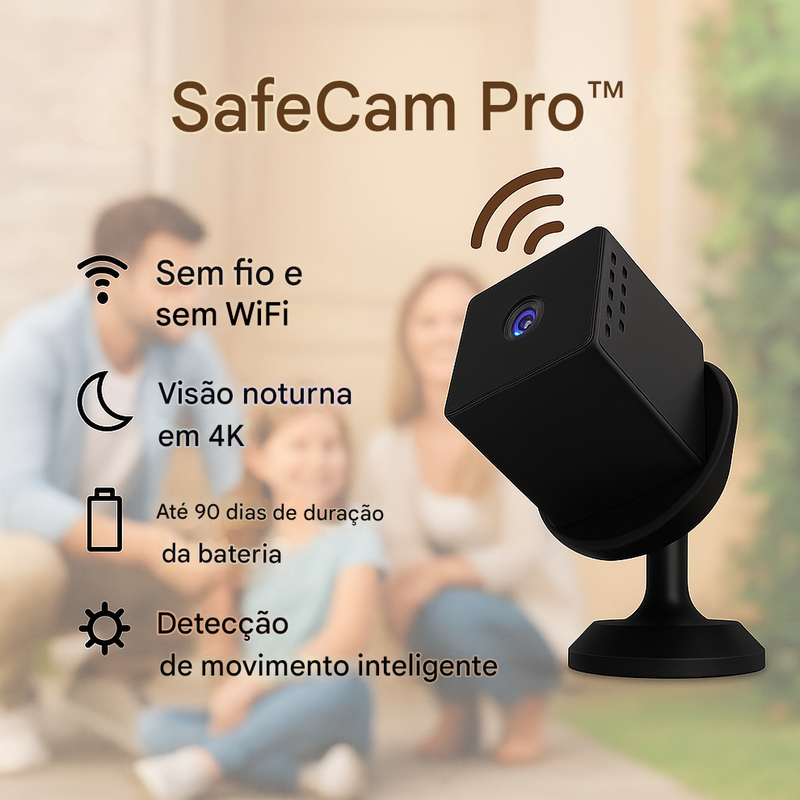 SafeCam Pro™ | Sempre protegido – mesmo sem internet ou energia elétrica