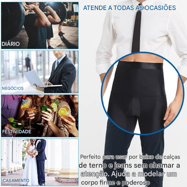 Cueca Boxer Modeladora Masculina de Cintura Alta