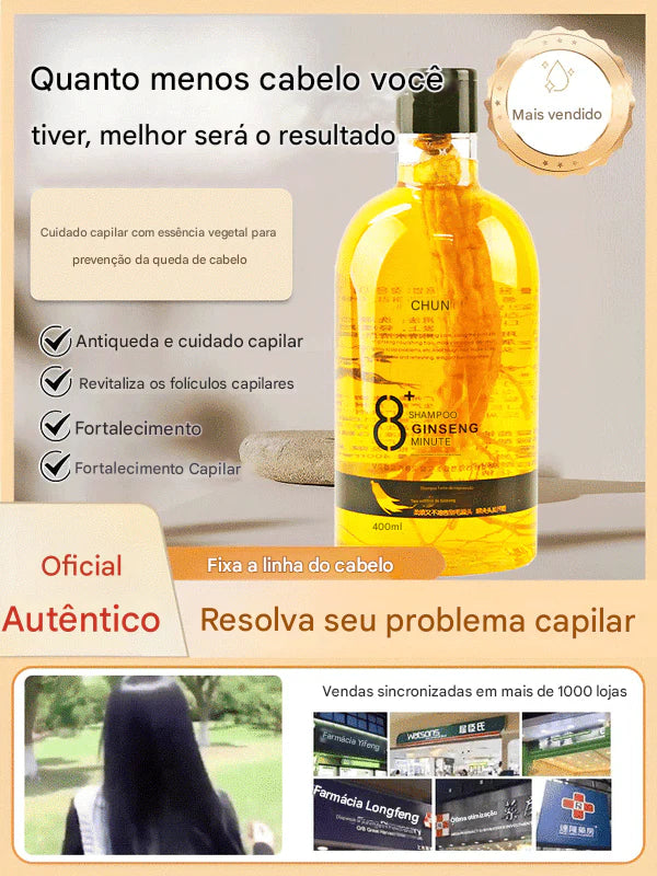 Xampu antiqueda de cabelo - Patente nº 1 em vendas no Brasil (Somente HOJE!)