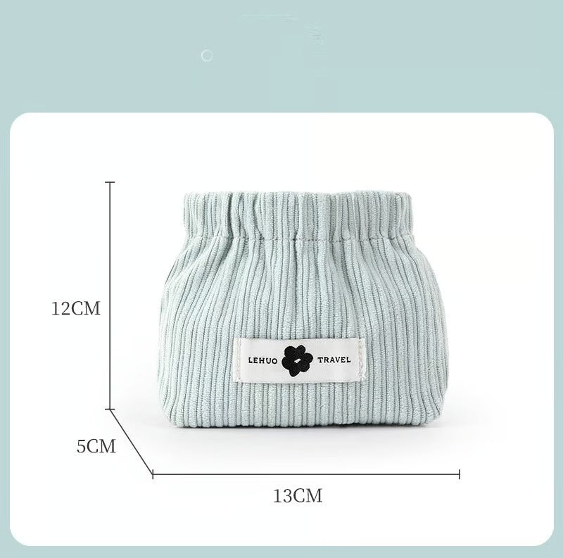 Organizador de Elásticos de Cabelo em Veludo Cotelê