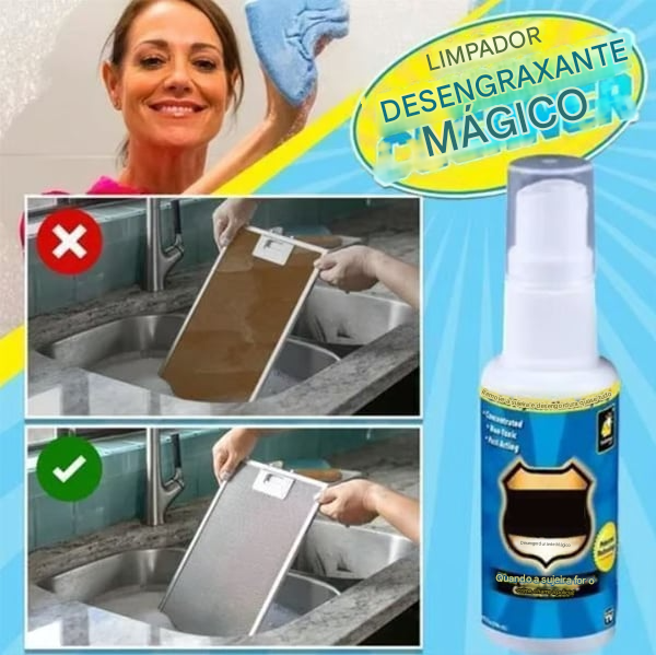 Spray limpador desengordurante mágico