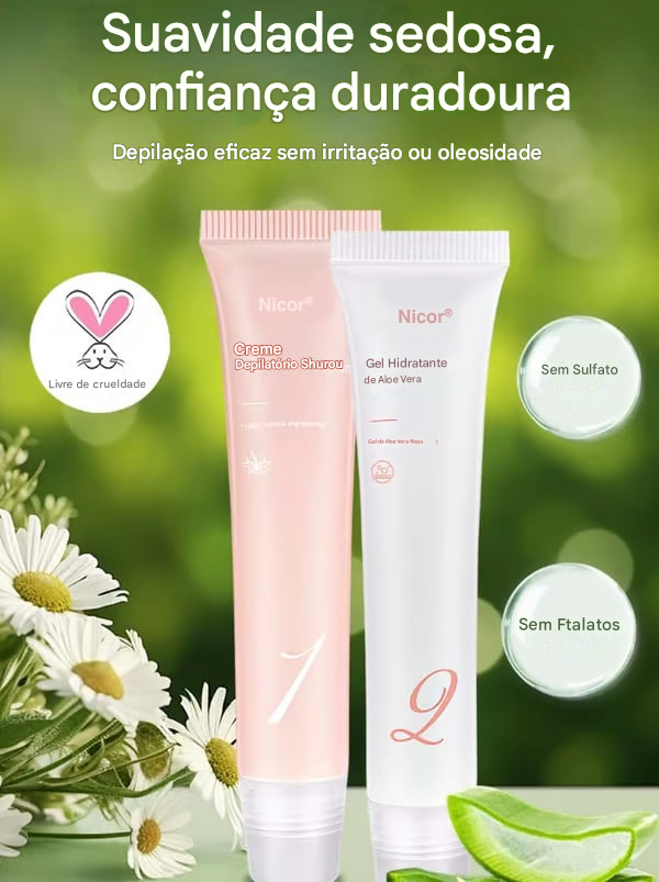 Kit de creme depilatório (COMPRE 1 LEVE 2)