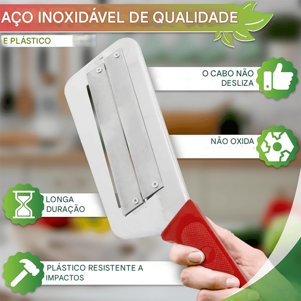 Faca Raladora de Aço Inoxidável — poupe tempo e energia na cozinha! ⏳🍳
