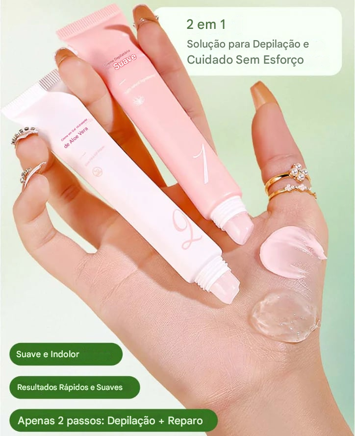 Kit de creme depilatório (COMPRE 1 LEVE 2)